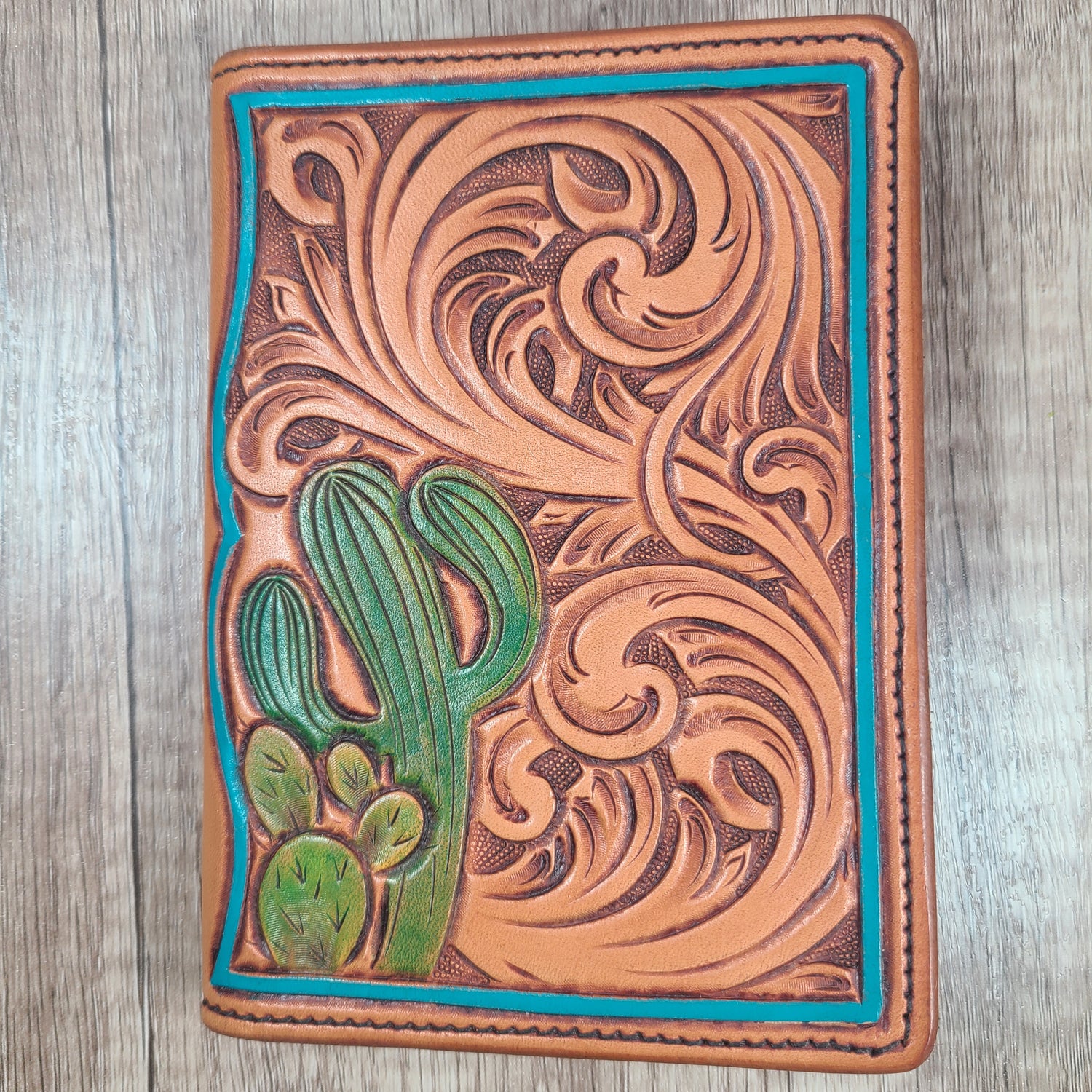 Small Leather Notebook or Passport Cover - In Stock