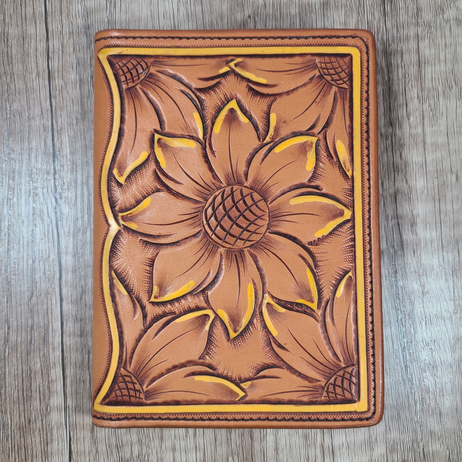 Small Leather Notebook or Passport Cover - In Stock
