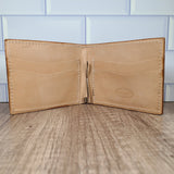 Bi-fold Floral Tooled Leather Wallet - In Stock