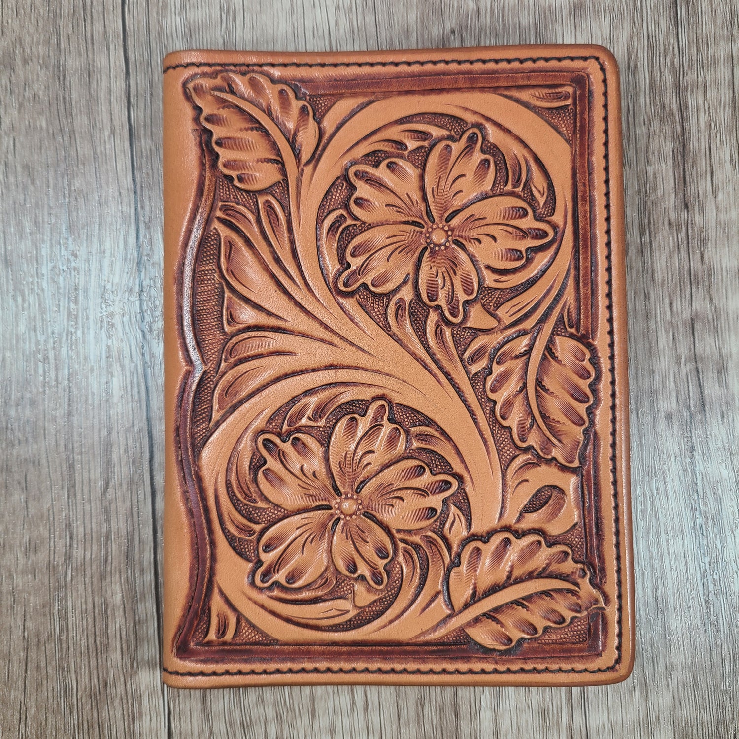 Small Leather Notebook or Passport Cover - In Stock