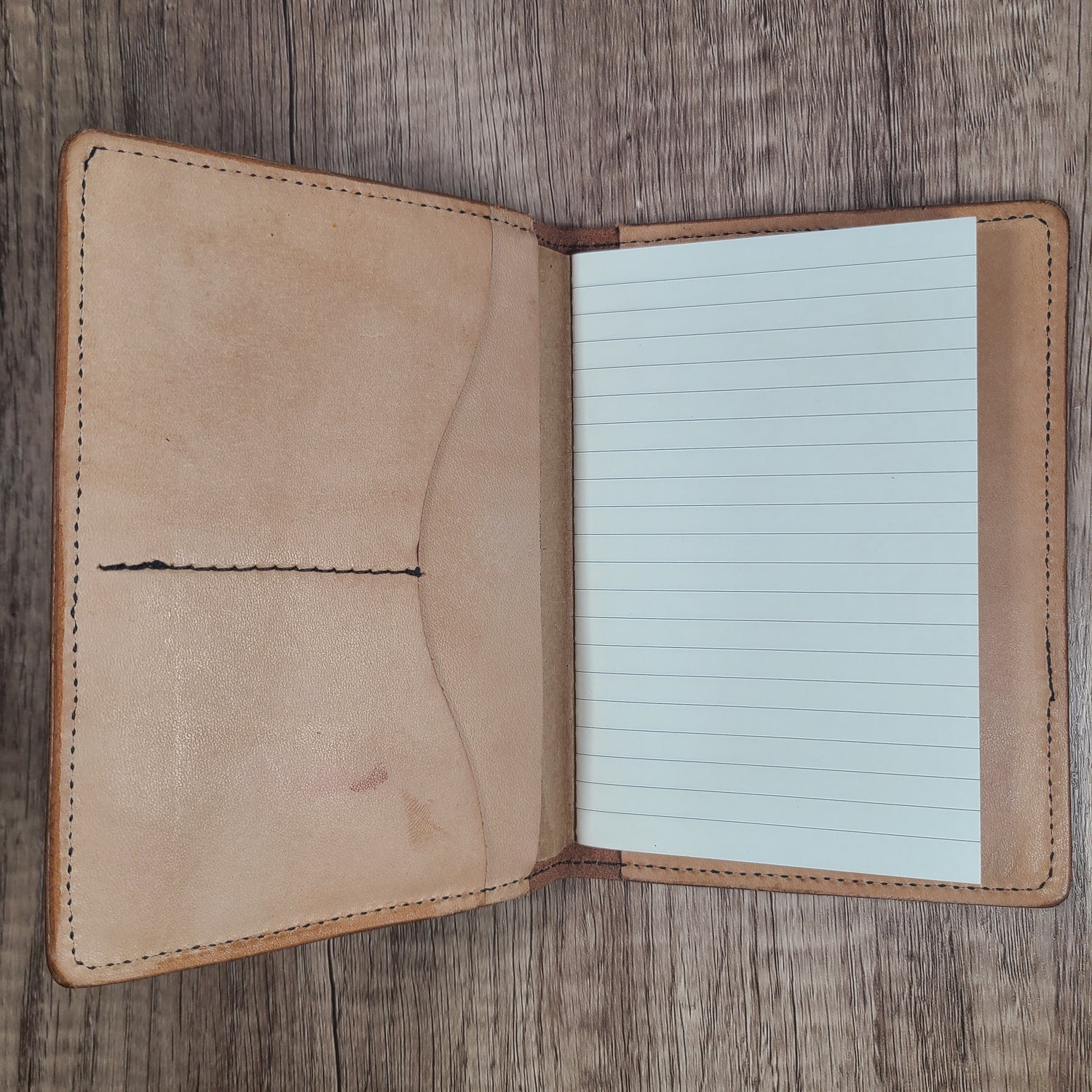 Small Leather Notebook or Passport Cover - In Stock