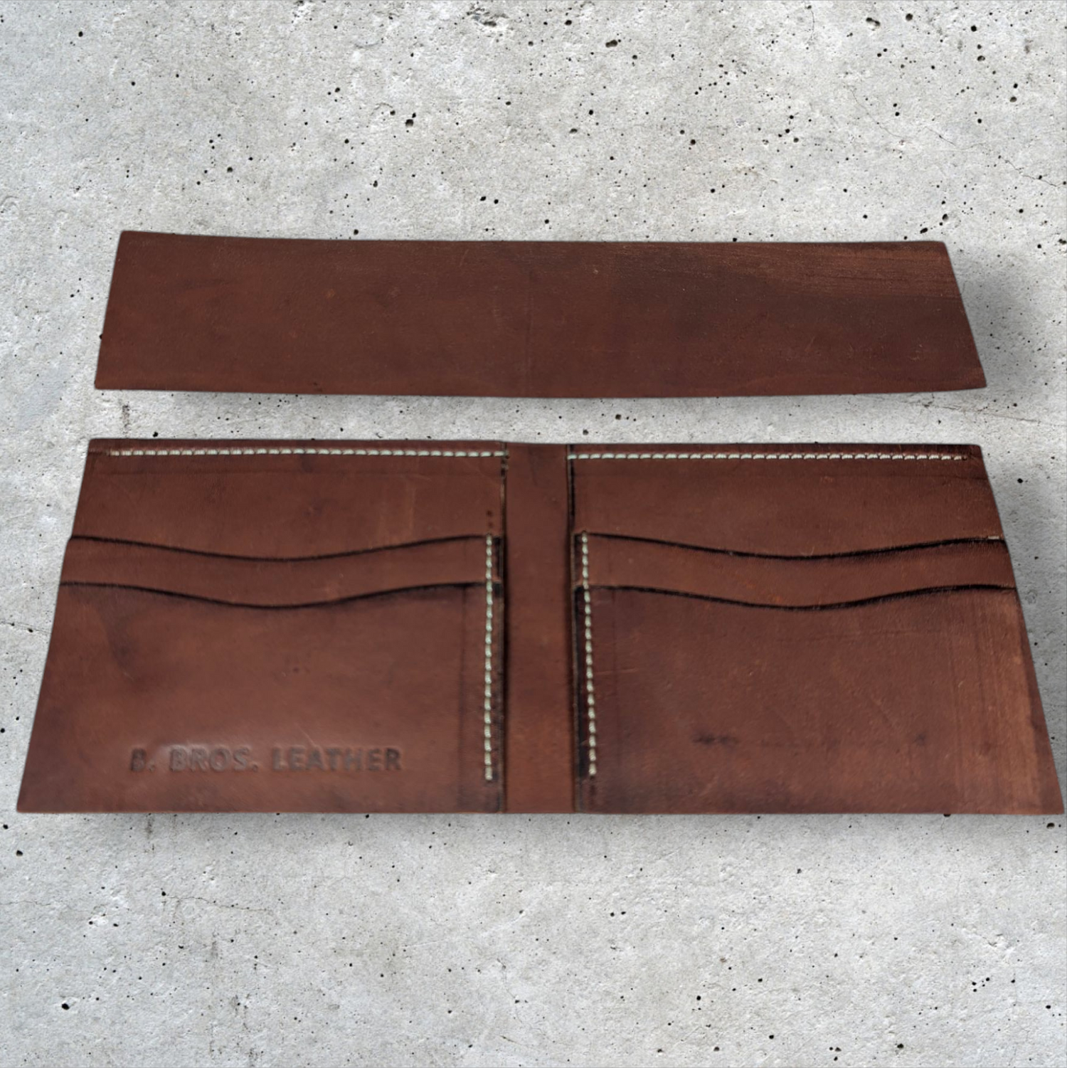Deluxe Wallet Kit Interior made from kangaroo with skirting Exterior