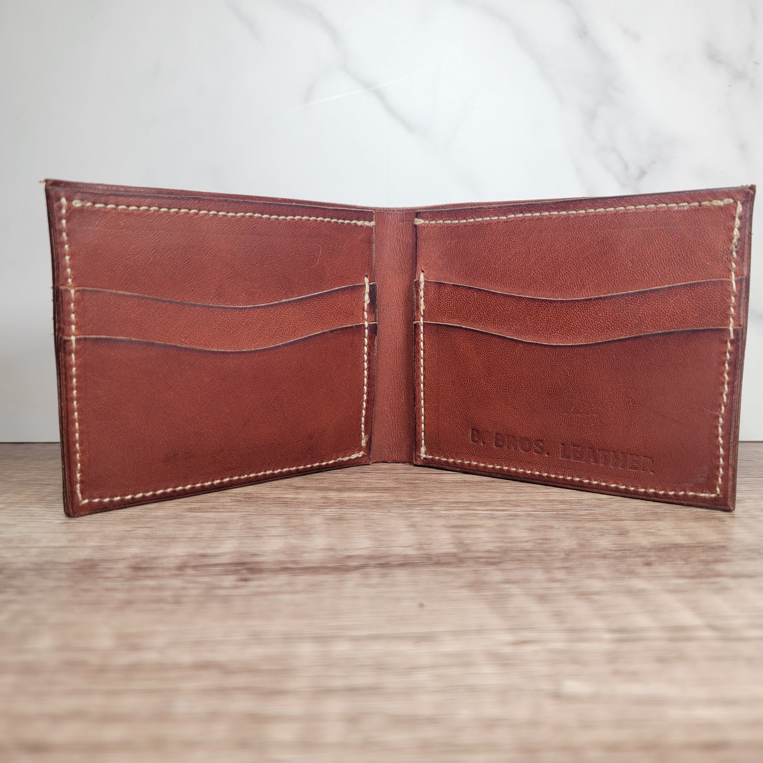 Bi-fold Floral Leather Wallet In-Stock