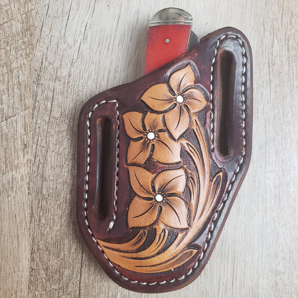 Tri-Floral Sheath and Knife