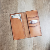 Geometric Stamped Tall Roper Wallet