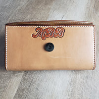 Floral Ladies Leather Clutch Wallet