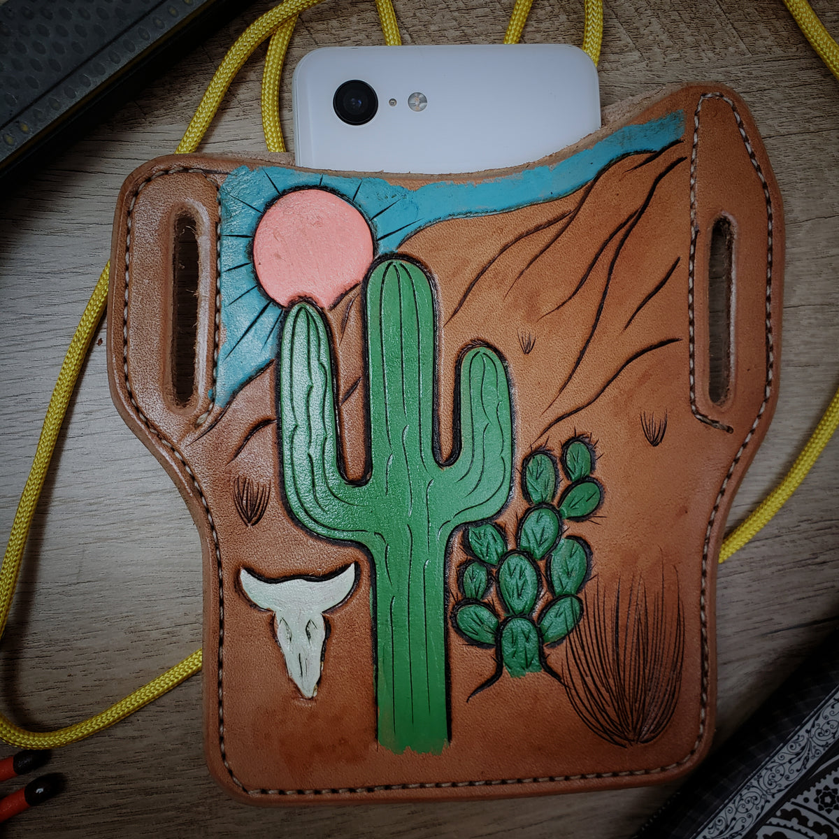 Cell Phone Holder with Belt Loops desert scene