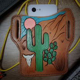 Cell Phone Holder with Belt Loops desert scene