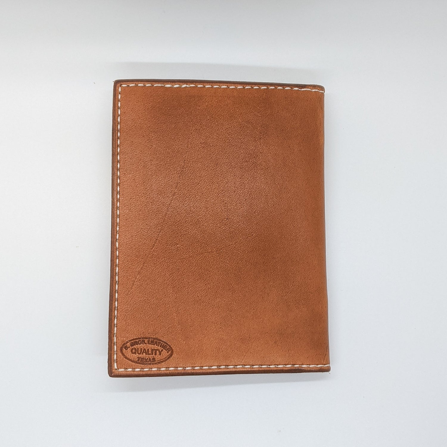 Leather Field Notes or Passport Wallet Basket Stamped