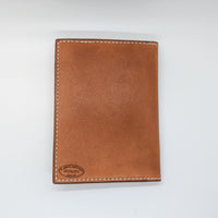 Leather Field Notes or Passport Wallet Basket Stamped
