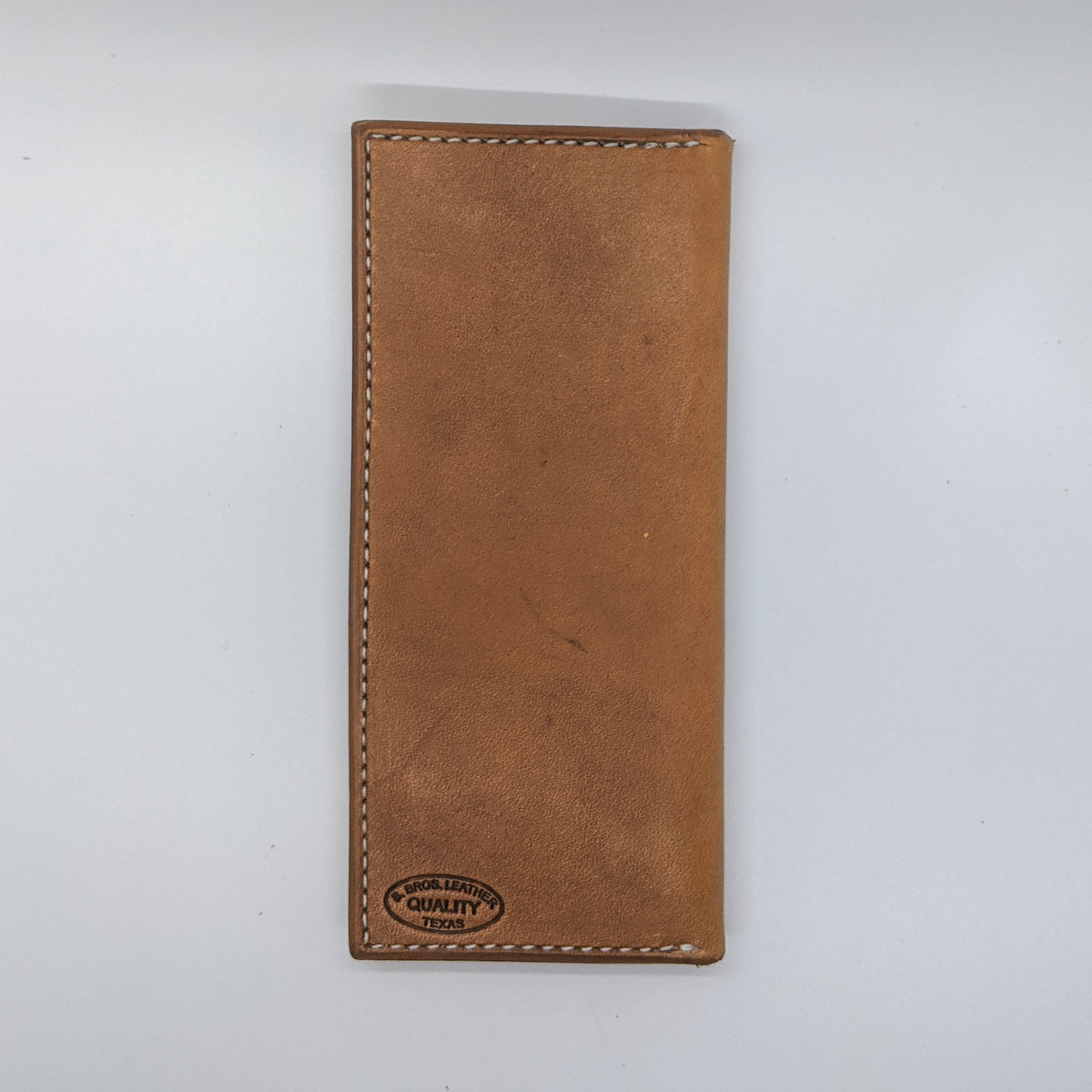 basket stamped roper style leather wallet