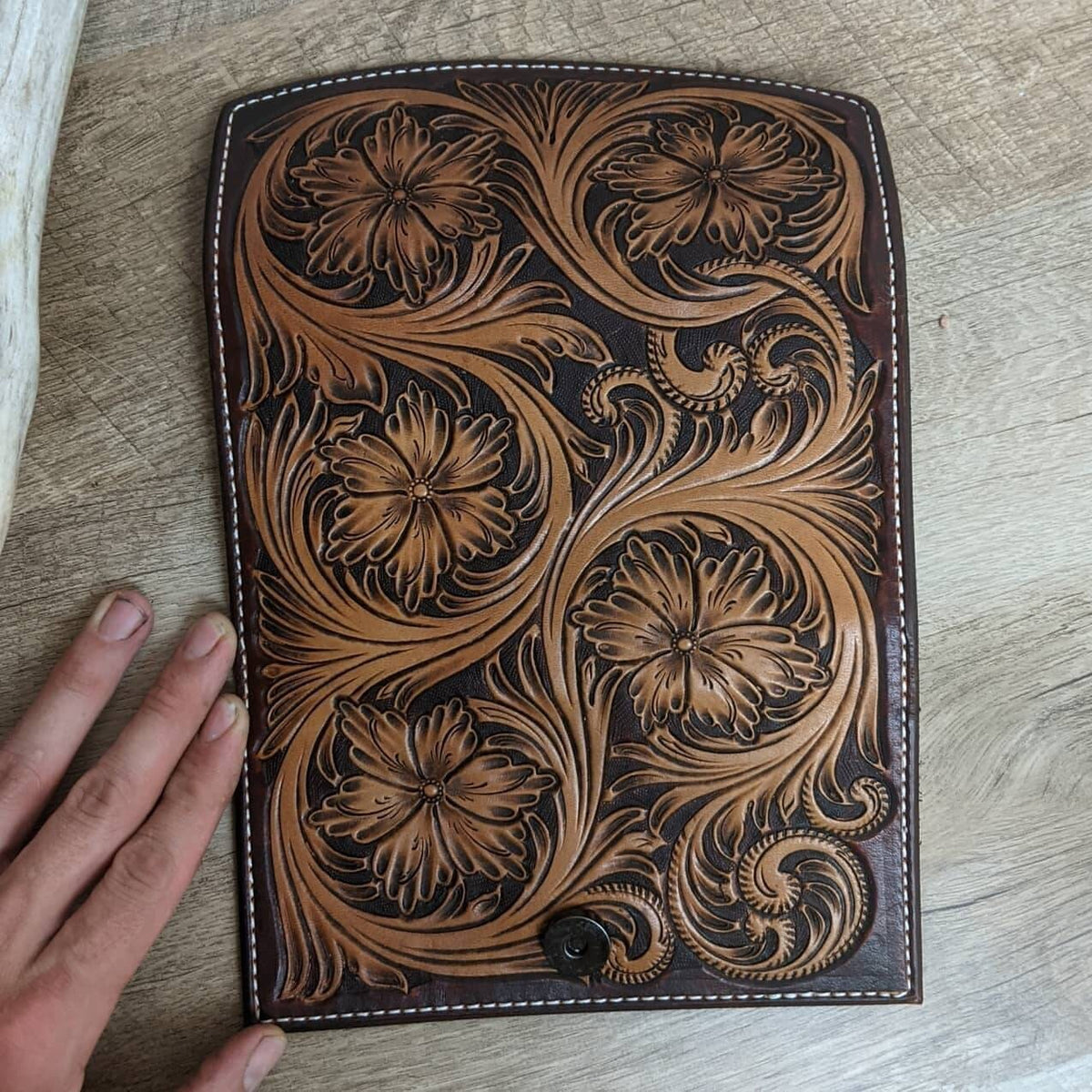 Full Floral Ladies Leather Clutch Wallet